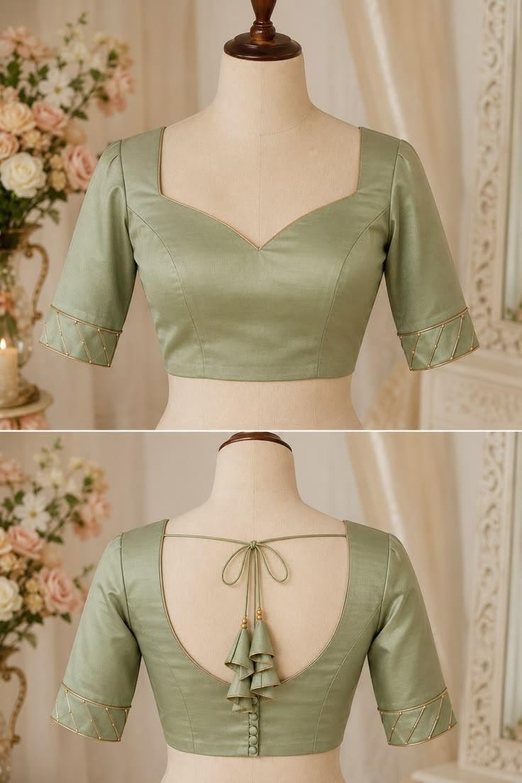 Blouse Neckline and Sleeves